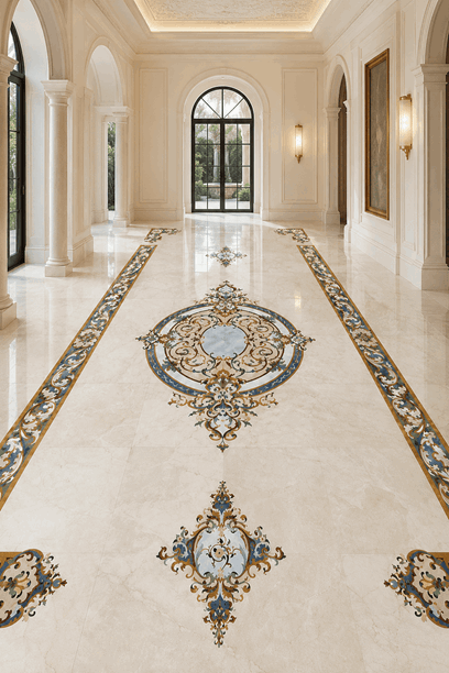 Luxury Villa Marble Floor