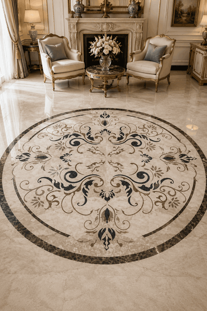 Marble Entrance Floor Design